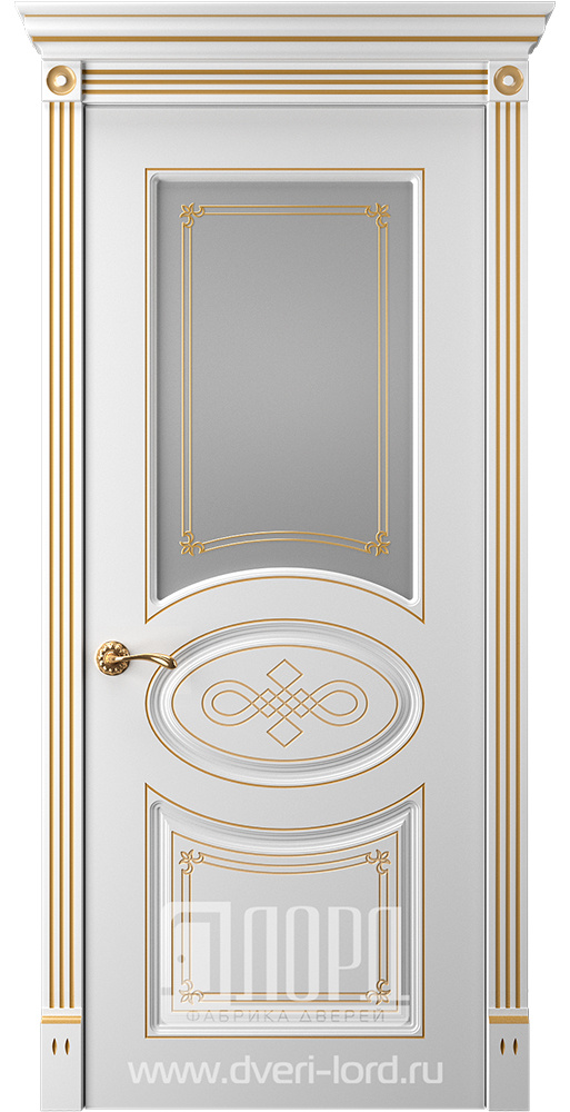 Лорд Межкомнатная дверь Прима 7 ДО Патина золото, арт. 23334 - фото №1